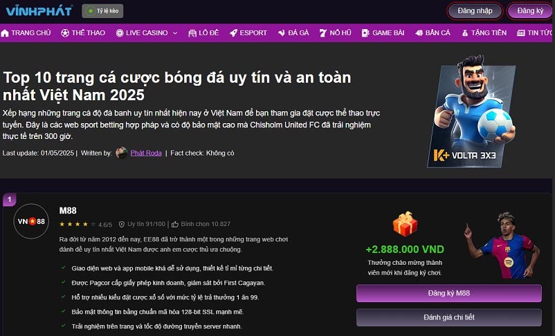 Review nhà cái uy tín